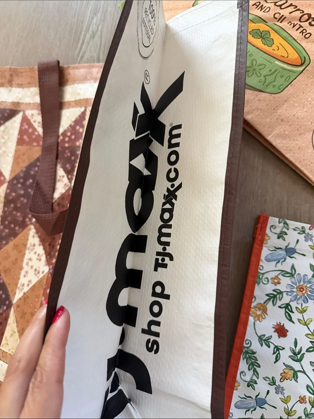 Reusable fall themed 3 totes TJ maxx